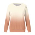 thumbnail image 4 of TIMIFIS Chandail à Dégradé pour Femmes, Décontracté, Ample, à Manches Longues, Chandail à Enfiler, Mode, Col Rond, Confortable, Chandails pour Dames, 4 of 4