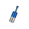 thumbnail image 1 of Collier Pendentif Tube en Acier Inoxydable Creux pour Filles Étui Capsule pour Cendres Bijoux, 1 of 9