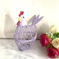 thumbnail image 4 of Iron Kitchen Basket Decoration, Chicken-Shaped Storage Rack for Eggs, Ginger & Garlic, Home Craft Wind Lamp for Kitchen, Dining Room & Party Decor, Green Iron Art, 4 of 5