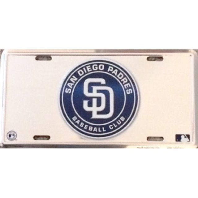 Plaque d'Immatriculation Anodisée San Diego Padres