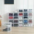 thumbnail image 2 of Boîte de Rangement pour Chaussures à Coquille Empilable et Antipoussière, Présentoir Organisateur, 2 of 8