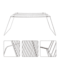 thumbnail image 2 of 1PC Stainless Steel Furnace End Holder Camping Mini Barbecue Grill Pot Bracket, 2 of 7