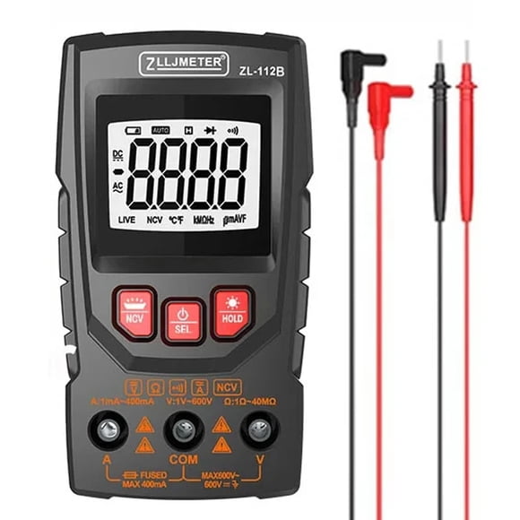 yeacher ZL-112B Compact Digital Multimeter with NCV Detection, Backlit Display, and Flashlight for Electrical Testing and Troubleshooting