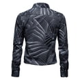 thumbnail image 3 of Awdenio New Long Sleeve Printed Casual Lapel Button Button Light Business Shirt, 3 of 6