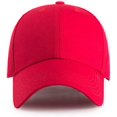 thumbnail image 1 of ORUYROP Men Women Plain Cotton Structured Baseball Cap Adjustable Strapback 6 Panel Hat, 1 of 2