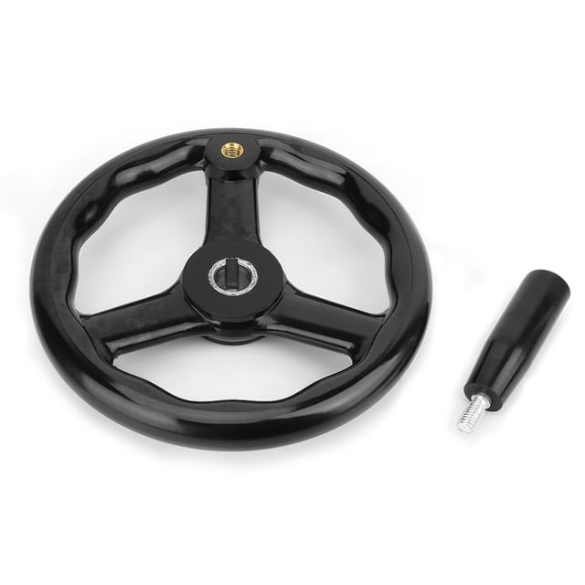 Hand Wheel, Lathe Machine 200x18mm Black Lathe Handwheel Lathe Handwheel, For Machine Tool