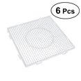 thumbnail image 1 of 6 Pieces 5mm Large Square Fuse Beads Boards Clear Plastic Pegboards for Kids Craft Beads, 1 of 6