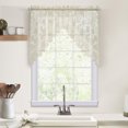 thumbnail image 1 of Loft Living Louis Transparent Passe-tringle Swag Valance 72 x 32 in Ivoire, 1 of 6