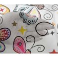 thumbnail image 5 of oneOone Viscose Chiffon White Fabric Butterflies Sewing Material Print Fabric By The Yard 42 Inch Wide-R9, 5 of 5