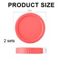 thumbnail image 4 of Mason Jar Lids - Colored Plastic Mason Jar Lids Regular Mouth, Leak Proof Canning Lids Covers with Silicone Rings for Ball, Kerr Jars, Reusable Jar Lid Tops Caps for Mason Canning Jars, 4 of 5