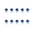 thumbnail image 1 of mmirethe Rhinestones Flat-Bottom Multi-faceted Sides DIY Handcraft Excellent Gloss Manicure Crystal Different Styles Mobile Phone Light Blue, 1 of 6