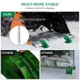 thumbnail image 3 of Tractor Bucket Edge Protector 2-Pack Steel Loader Skid Guard for Snow Leaves Gravel and Turf Protection Green, 3 of 7