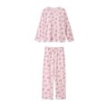 thumbnail image 4 of cfhntfmh Ensembles de Pyjamas pour Femmes avec Soutien-Gorge Intégré Décontractés à Manches Longues Col Ras du Cou Chemises de Nuit avec Pantalon Long Doux Ensemble de Vêtements de Nuit, 4 of 4