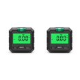 thumbnail image 1 of Shengyu 1/2/3 Level Box Protractor 490° Levels Gauge Bevel Gauges with Magnetic Base Electronic Angle Protractors Measuring Tools Black/Type 2 2PCS, 1 of 6