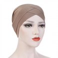 thumbnail image 3 of XZNGL Women Solid India Hat Muslim Ruffle Cancer Chemo Beanie Turban Wrap Scarf Cap, 3 of 9