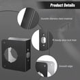 thumbnail image 4 of Lock and Door Reinforcer, Door Lock Reinforcement Plate, Stainless Steel Home Security Door Lock Plate with 1-3/8" Thickness, 2-3/8" Backset, and 2-1/8" Bore, 4 of 7