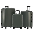 thumbnail image 1 of 3-Piece Hardside Luggage Set: 28 Inch, 24 Inch Large Suitcases with wheels and 20 Inch Carry On Luggage, 1 of 10