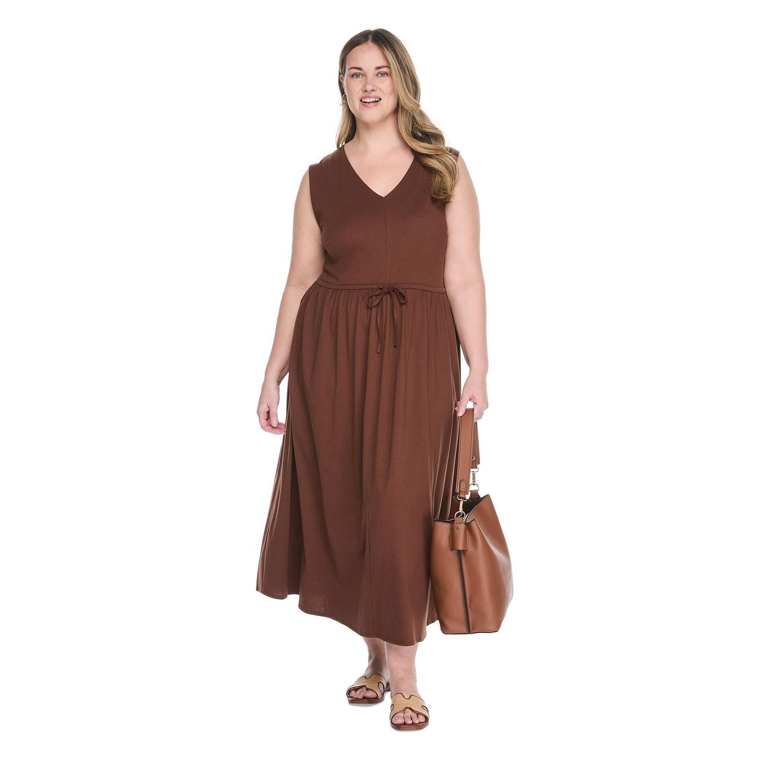 Lane Bryant Women's Plus V-Neck Maxi Dress