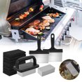 thumbnail image 4 of YAOMOBB Brosse pour BBQ Ensemble d'Outils de Nettoyage pour Plaque de Cuisson BBQ Nettoyant Multifonction avec Manche Tampon à Récurer Brosse en Pierre Ponce, 4 of 5