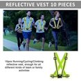 thumbnail image 2 of Gilet de Sécurité à Bretelles Réfléchissantes - Équipement de Course Réfléchissant à Haute Visibilité Réglable pour Femmes Hommes Nuit, Vert, Barres Horizontales, 2 of 4