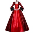 thumbnail image 2 of UPPADA Robe Grande Taille Victorian pour Femmes à Laçage Manches Évasées Robe de Bal avec Corset Soirée Maxi Robes Vintage Robe Cocktail Robes de Mariage Cyber 2024, 2 of 7