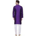 thumbnail image 3 of Kurta Pyjama pour Homme Vêtements Inde Mariage Fête (Violet, 3TG), 3 of 5