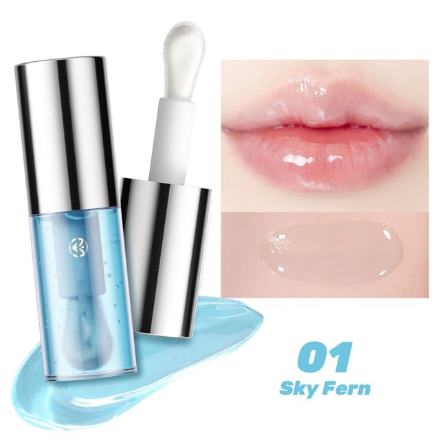 JWshufel Huile pour Lèvres Nourrissante à la Menthe Poivrée pour Repulper et Hydrater, Réduit les Ridules et les Gerçures des Lèvres, Protection Longue Durée avec des Ingrédients Naturels, Formule Non Grasse 3 ml