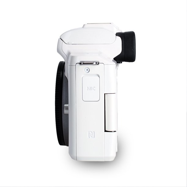 Canon EOS Kiss M / M50 Mirrorless Camera (White) with Accessory