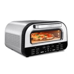 Gourmia GPM1270 Four à pizza tout-en-un, grille-pain et Air Fryer avec 6 Préréglages de pizza 7 Fonctions de cuisson - Acier inoxydable