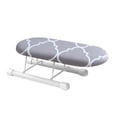 thumbnail image 1 of veasfak Small Tabletop Ironing Board Ironing Cuffs Neckline Foldable Legs for Apartments Gray, 1 of 7