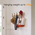 thumbnail image 4 of czcpp-Coat Hanger Clothes Rack 5 Hooks Heavy Duty Clothes Hat Holder Bamboo Board Black Hooks, 4 of 4