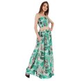 thumbnail image 2 of Bimba 2 Pcs Robe de Plage Sexy pour Femmes Imprimée Smockée Crop Top & Longue Jupe Ensemble, 2 of 7