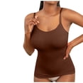 thumbnail image 2 of RKSTN Womens Tops Plus Size Sleeveless Fashionable Solid Color Crew Neck Seamless Shaping Tummy Control Spaghetti Strap Shirts Spring Summer Outdoor Wear Style, 2 of 6