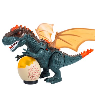 Glowing Dinosaur Toy Realistic Plastic Tyrannosaurus Rex Figure Walking Dino