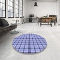 thumbnail image 4 of Ahgly Company Tapis d'Intérieur Lavables en Machine, Ronds, Bleus, Ardoises, Ronds de 3', 4 of 7