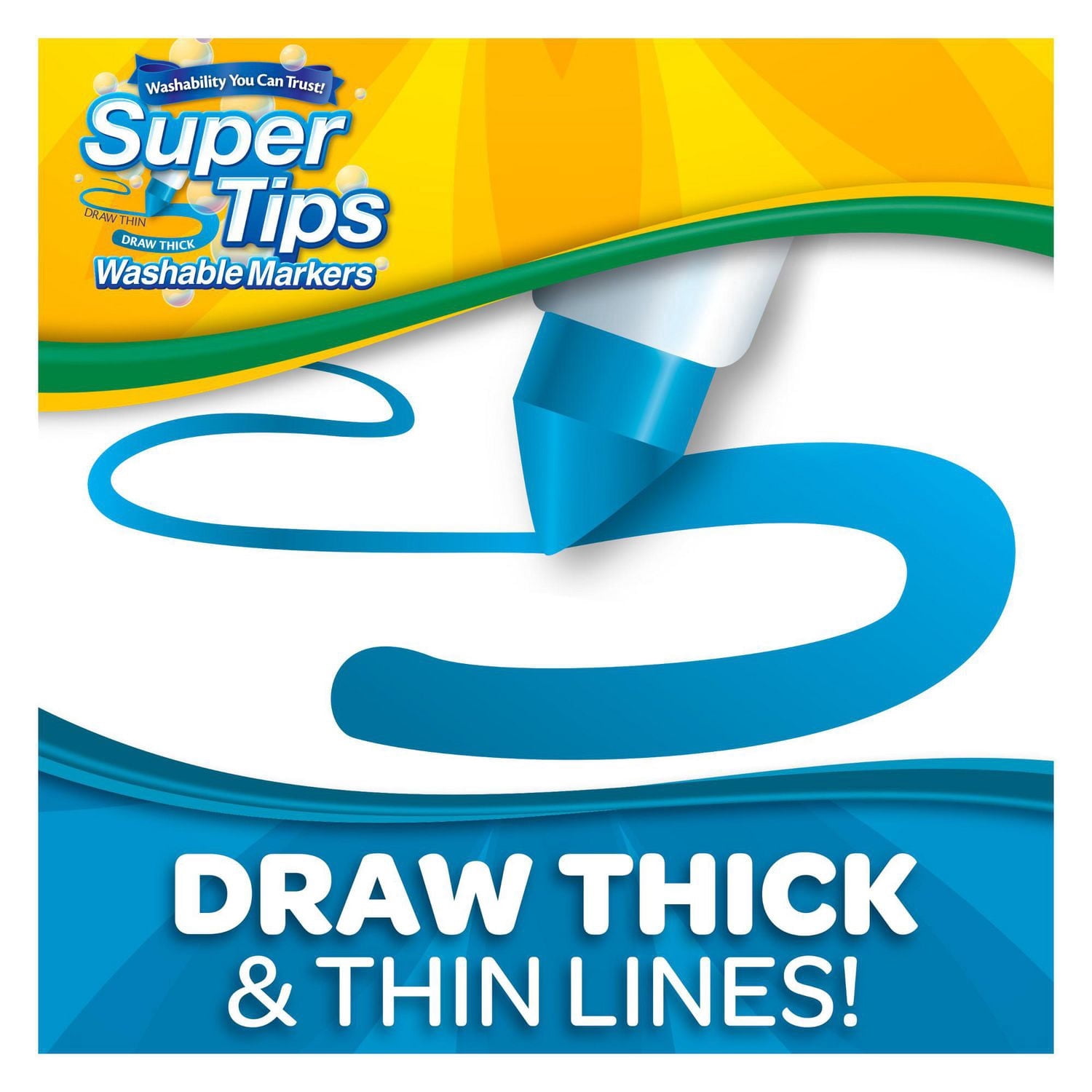 Crayola Super Tips Washable Markers, 100 Count