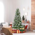 thumbnail image 2 of Costway 6 FT Artificial Christmas Tree Hinged Xmas Tree with 765 Branch Tips 280 Lights, 2 of 10
