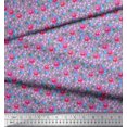 thumbnail image 3 of Soimoi Poly Georgette Fabric Leaves & Floral Artistic Print Fabric by The Yard 52 Inch Wide, 3 of 5