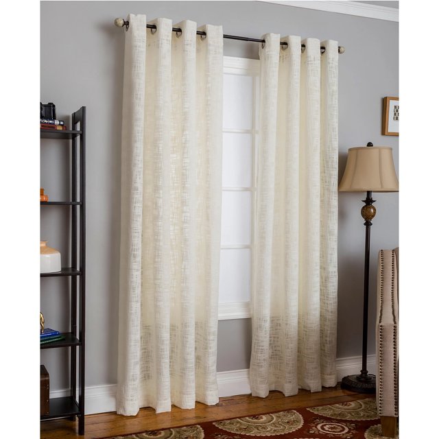 Miller Curtains Panneau de Fenêtre Texturé Morris, 5084, Naturel