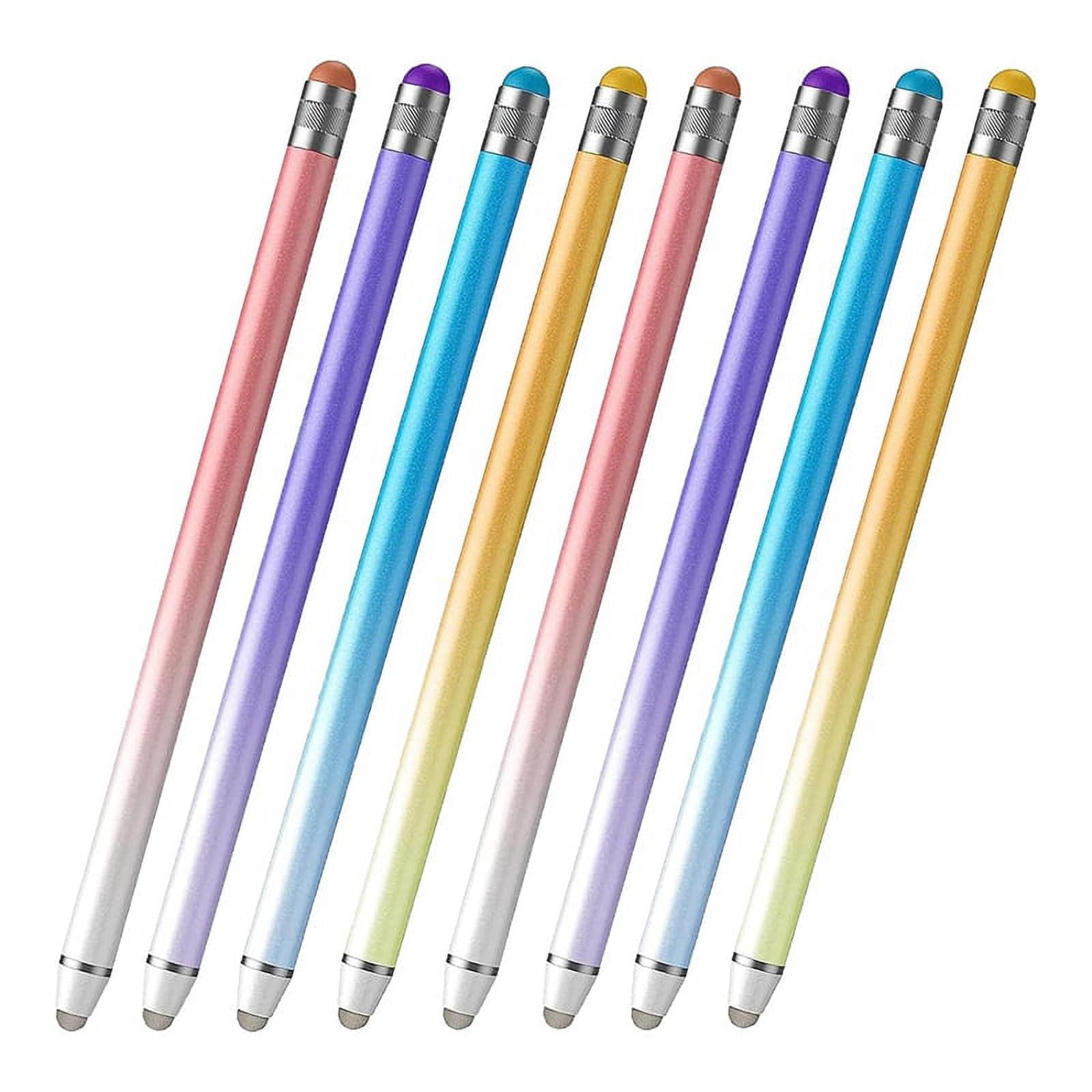 8 Pack Stylus Pens for Touch Screens, Capacitive 2 in 1 Precision Stylus with Dual-End High Sensitivity Stylus