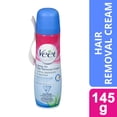 thumbnail image 1 of Veet® Spray On Hair Removal Cream for Sensitive Skin - Legs & Body Hair Remover with Aloe Vera & Vitamin E, 150 mL, 1 of 8