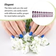thumbnail image 4 of mmirethe Art Delicate Removable Artificial Tips Extension Fingernails Fashion Wraps Manicure Tools Decoration for Girls Type 26, 4 of 6