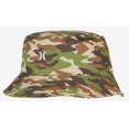 thumbnail image 2 of Hurley Men’s Small Embroidered Logo Camouflage Bucket Hat Cap, Green Camo, 2 of 3
