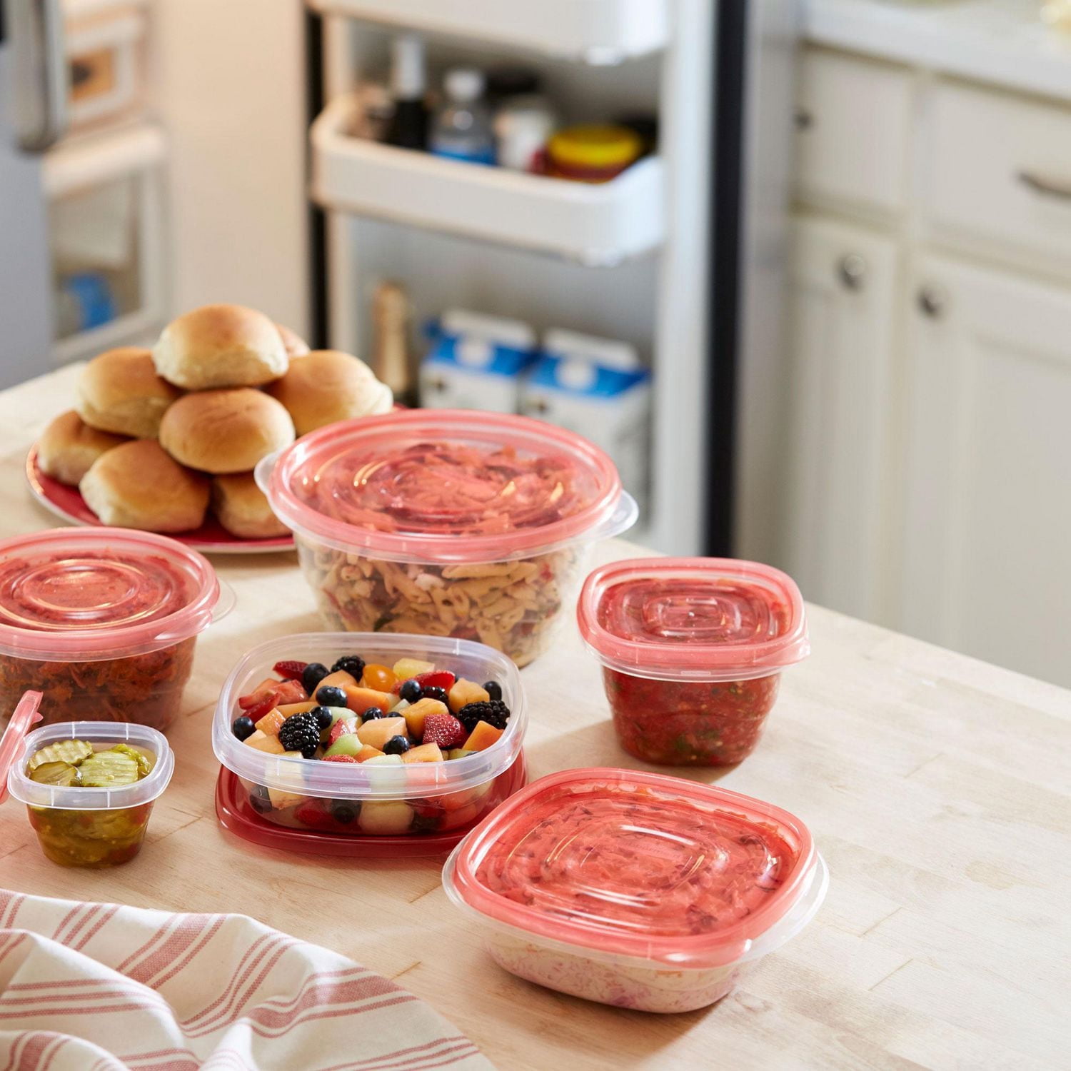 Rubbermaid TakeAlongs Contenant pour aliments, Carrés profonds, 5,2 tasses