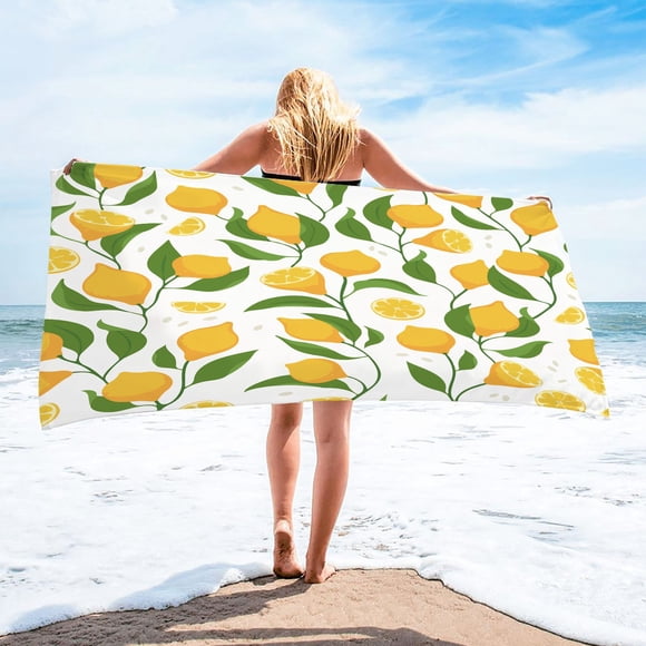 Microfiber Beach Towel Super Colorful Bath Towel Sandproof Beach Blanket Multi-Purpose Towel For Travel Swimming Pool 30x60 Inch