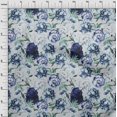 thumbnail image 4 of oneOone Polyester Spandex Dark Blue Fabric Floral Sewing Craft Projects Fabric Prints By Yard 56 Inch Wide-XO, 4 of 4
