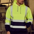 thumbnail image 2 of Rbaofujie Chandail à Col Rond pour Homme Haut de Sport pour Homme à Capuche Réfléchissant à Lacets Chandail Patchwork Chandails à Capuche Chrétiens, 2 of 6