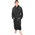 thumbnail image 1 of Luxurious Men'S Shawl Collar Fleece Bathrobe Spa Robe, 1 of 3