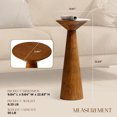 thumbnail image 3 of COZAYH Table Martini Ronde Haute à Piédestal pour Salons Ou Chambres, Noyer, 3 of 11