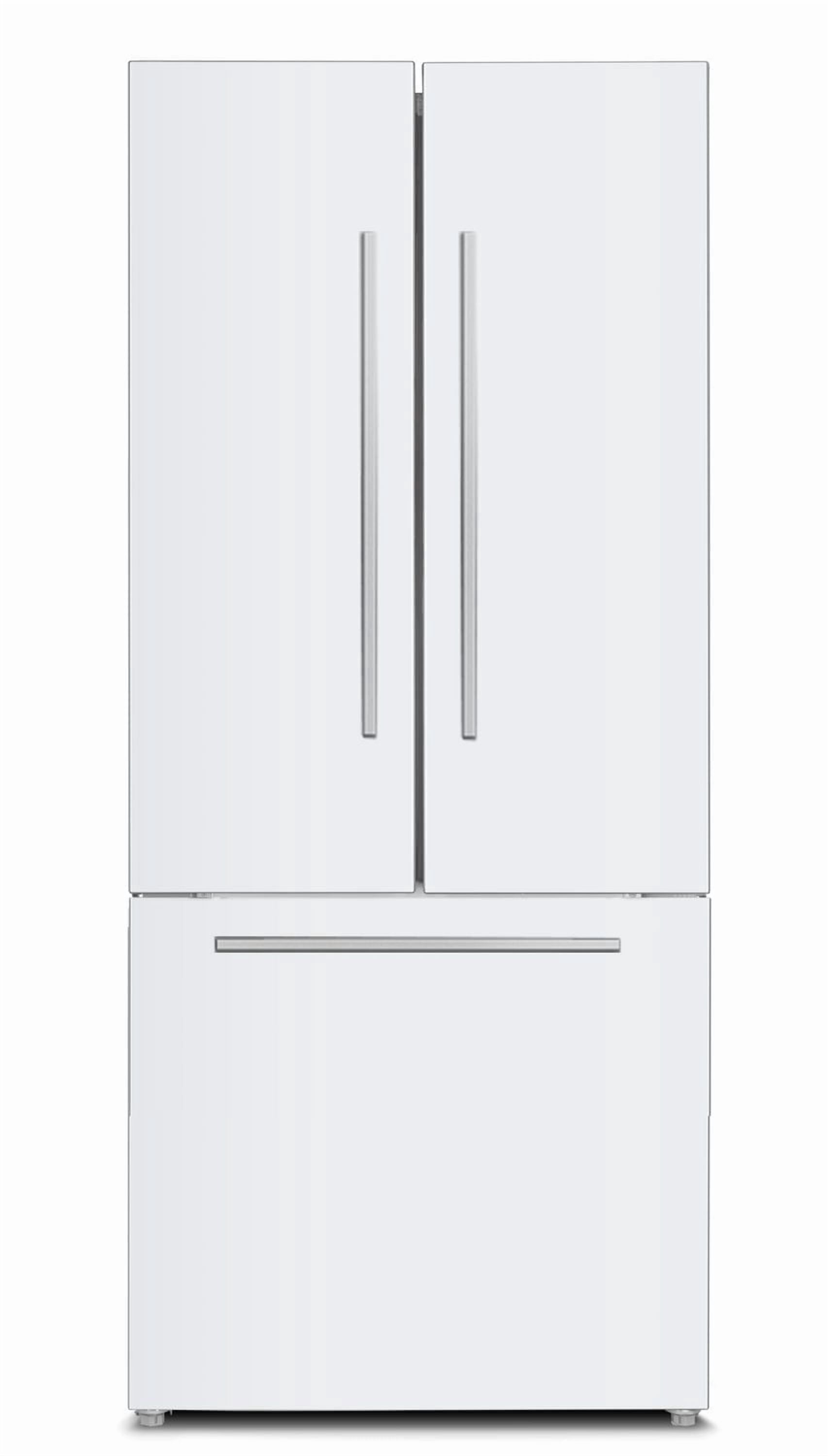 Marathon 18 cu.ft. French Door Bottom Mount<br>Frost Free Refrigerator in White
